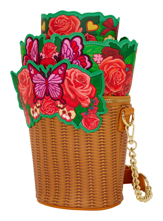 Loungefly - Figural Flower Basket Crossbody Bag