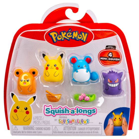 Squishalongs Pokemon 4 Pack (Style 2) W1