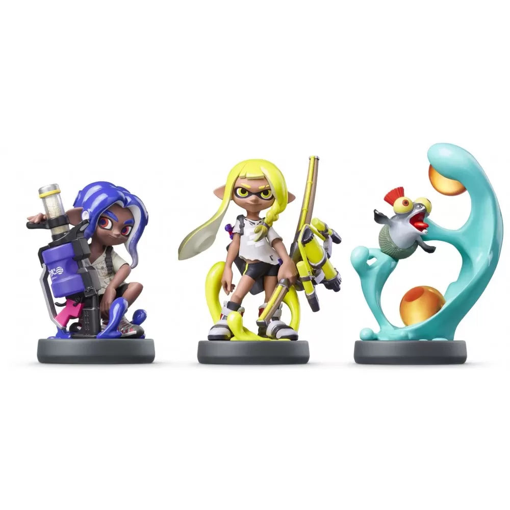 Nintendo Amiibo Character 3 Pack - Inkling, Octoling & Smallfry (Splatoon Collection)