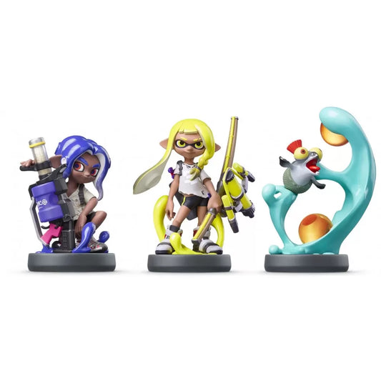 Nintendo Amiibo Character 3 Pack Inkling, Octoling & Smallfry (Splatoon Collection)