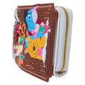 Loungefly Disney Winnie the Pooh Holiday Scene Pooh and Friends Zip Around Wallet
