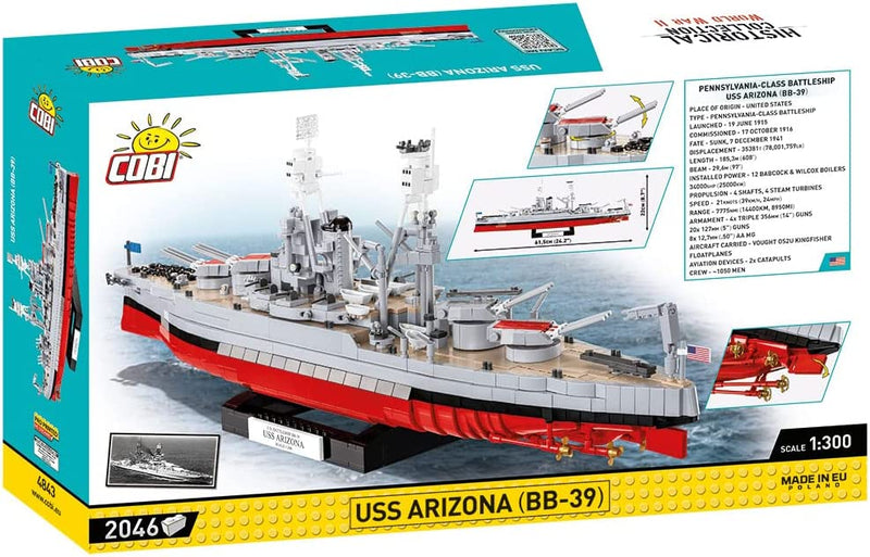 Cobi World War II USS Arizona (2046 Pieces)