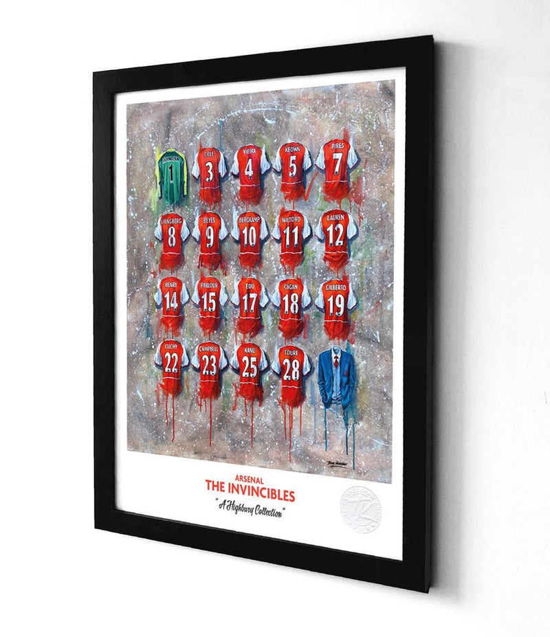 Arsenal Invincibles A3 collectible from Arsenal FC Terry Kneeshaw Art
