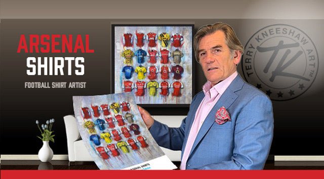 Arsenal Shirts 2024 - A2 Signed Limited Edition Prints, alternate view