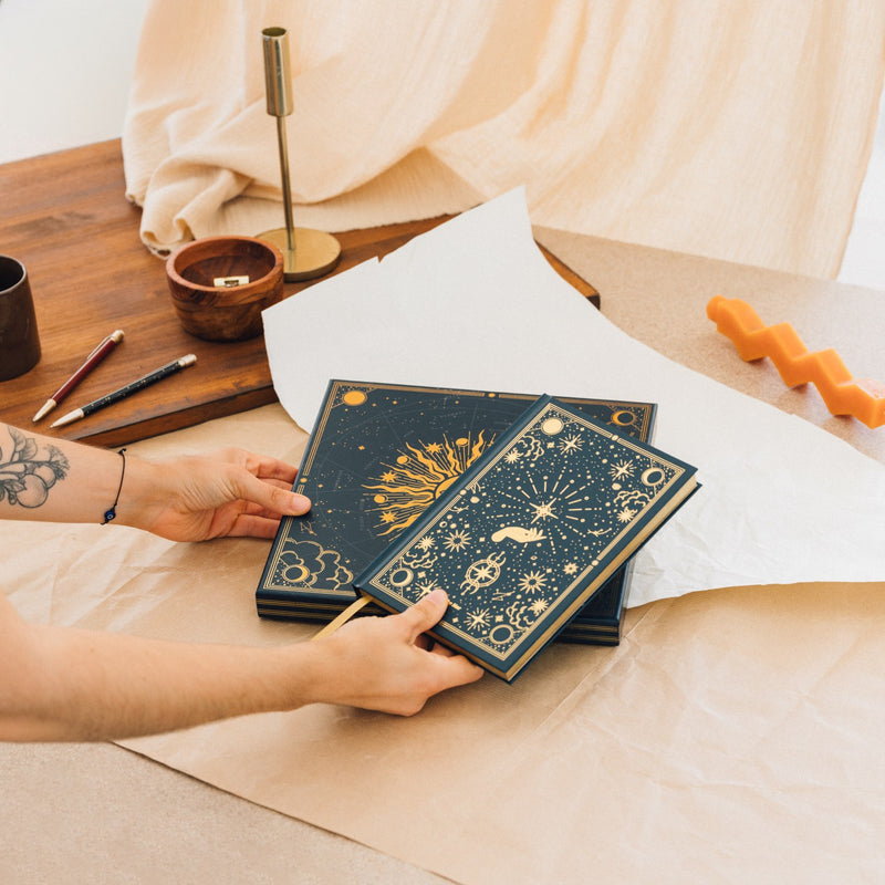 Astral Premium A5 Notebook Set with Pen packaging view