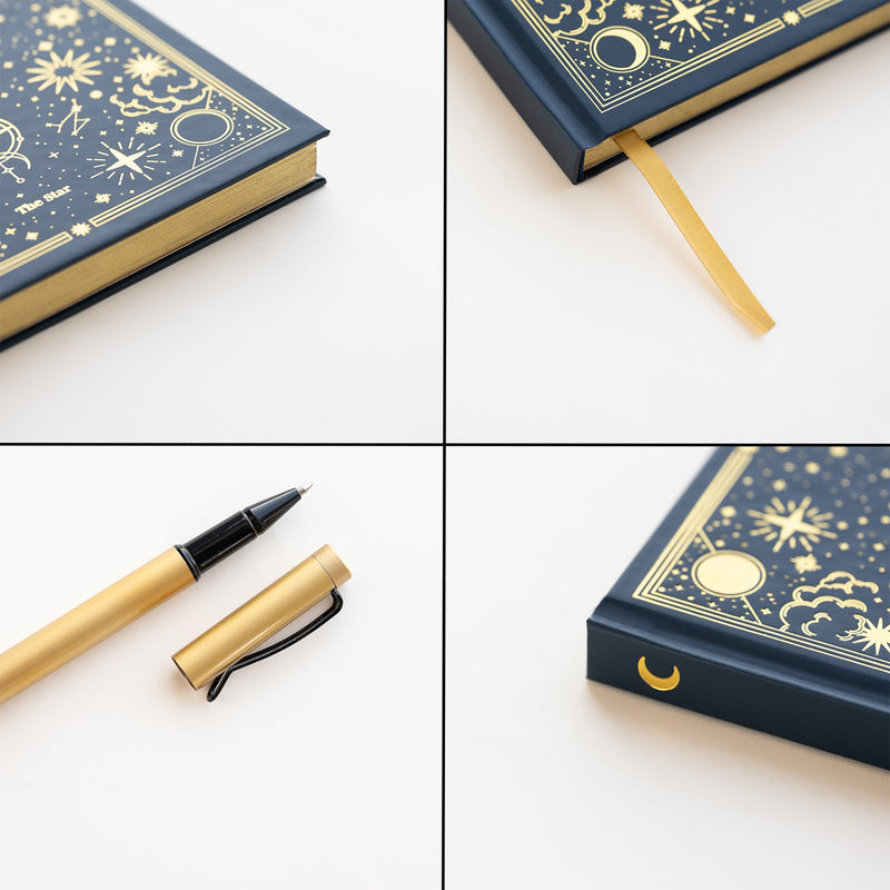 Astral Premium A5 Notebook Set with Pen close up detail
