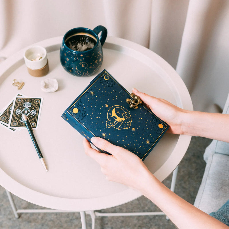 Astral Vegan Leather Notebook design detail