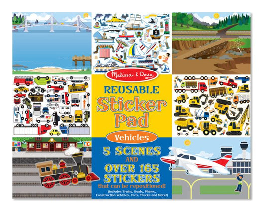 Melissa & Doug Reusable St Pad Vehicles