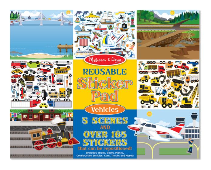 Melissa & Doug Reusable St Pad Vehicles