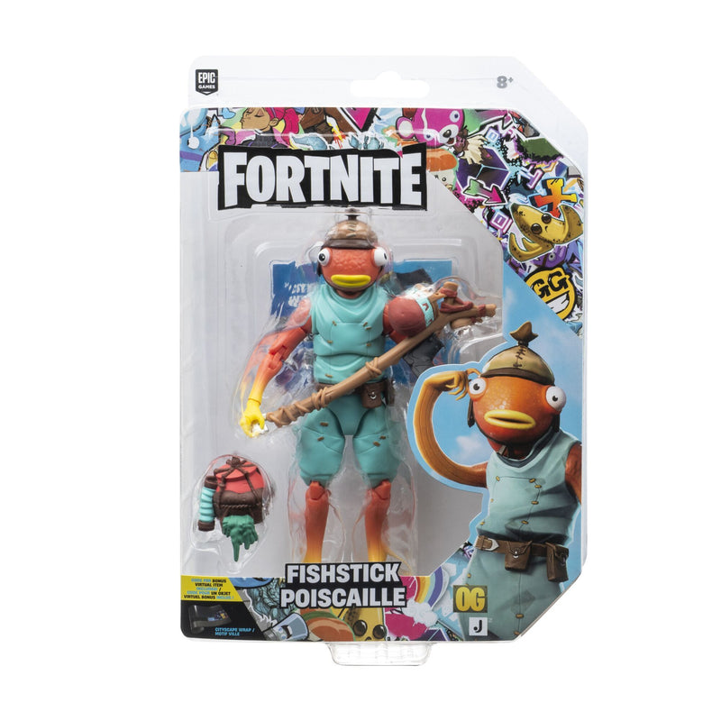 Fortnite - 6in Fishstick Figure, side angle