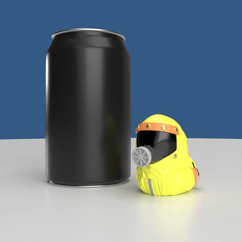 BTTF -  Marty Radiation Suit  - Mini Tubbz - Image