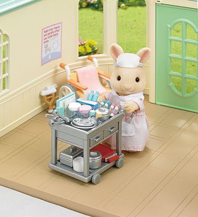 Sylvanian Families Country Nurse Set Building Playset for Ages 3 & Up, side angle