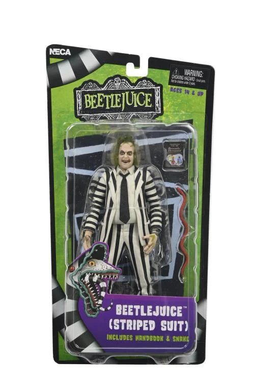 NECA Beetlejuice (Black and White Suit) 7" Action Figure