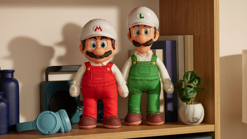 The Super Mario Galaxy Movie - 15" Posable Plush - Fire Mario - Image