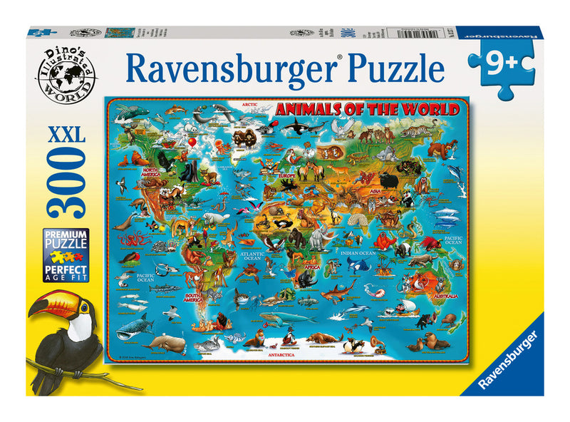 Animals of the World 300 Piece XXL Jigsaw Puzzle