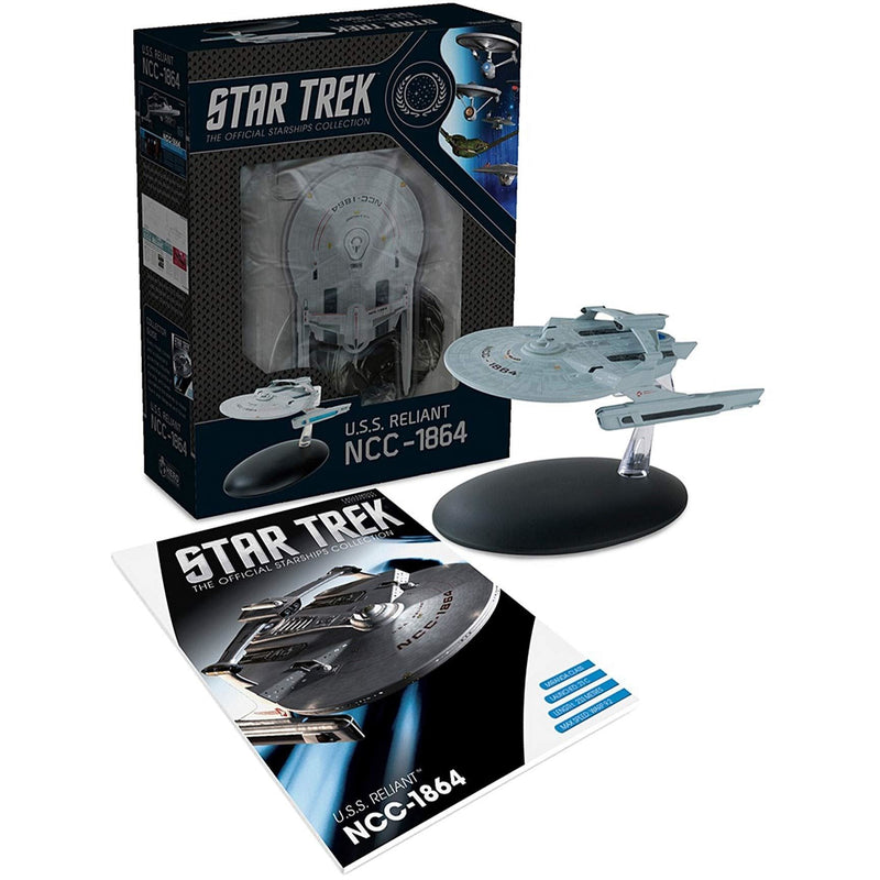 U.S.S. Reliant NCC-1864 (Miranda class) Model Diecast Ship (Eaglemoss / Star Trek), side angle