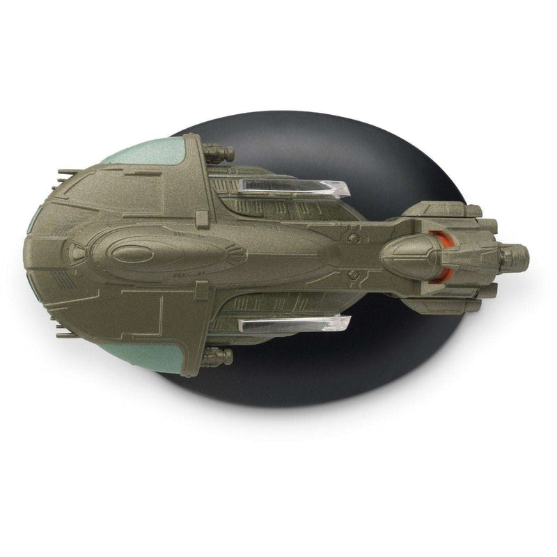 Tellarite Cruiser Ship Model Die Cast (Eaglemoss / Star Trek), in display