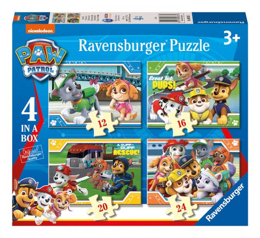 Paw Patrol 4 in a Box Jigsaw Puzzle