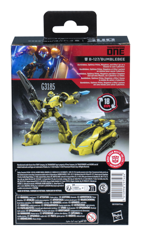 Transformers Studio Series Deluxe Class Transformers One Bumblebee (B-127) - Image