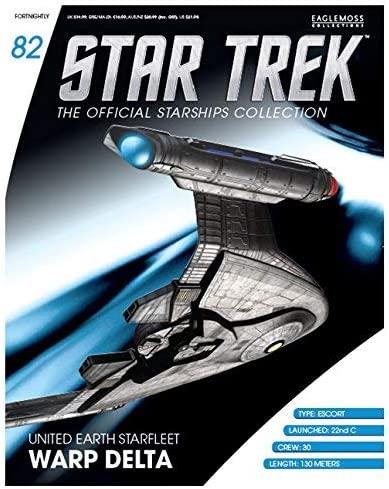 United Earth Starfleet Warp Delta Model Diecast Ship Window Box (Eaglemoss / Star Trek), additional view