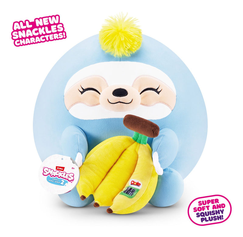 Snackles 14in Plush - Sloth & Dole (Banana) - Image