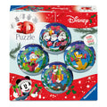 Disney Christmas Baubles 4x 54 Piece 3D Puzzles