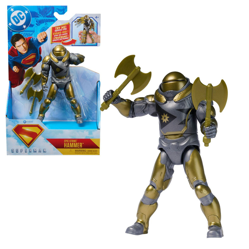 Superman 6" Superman Battle Attack Hammer Feature Figure - Image
