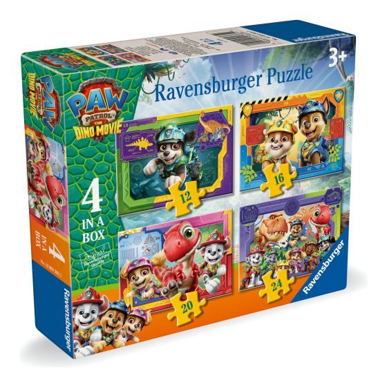Paw Patrol 3 Dino Movie, 4 in a Box