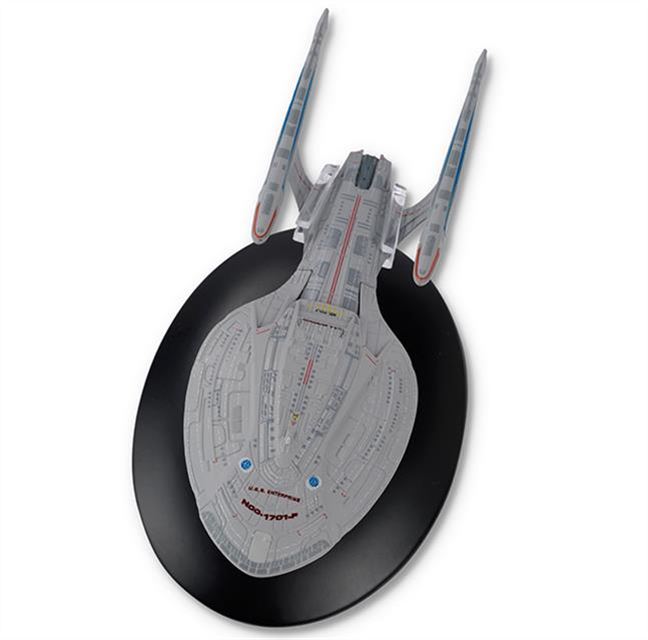 U.S.S. Enterprise NCC-1701-F (Federation Livery) Model Die Cast Ship BONUS ISSUE (Eaglemoss / Star Trek), alternate view