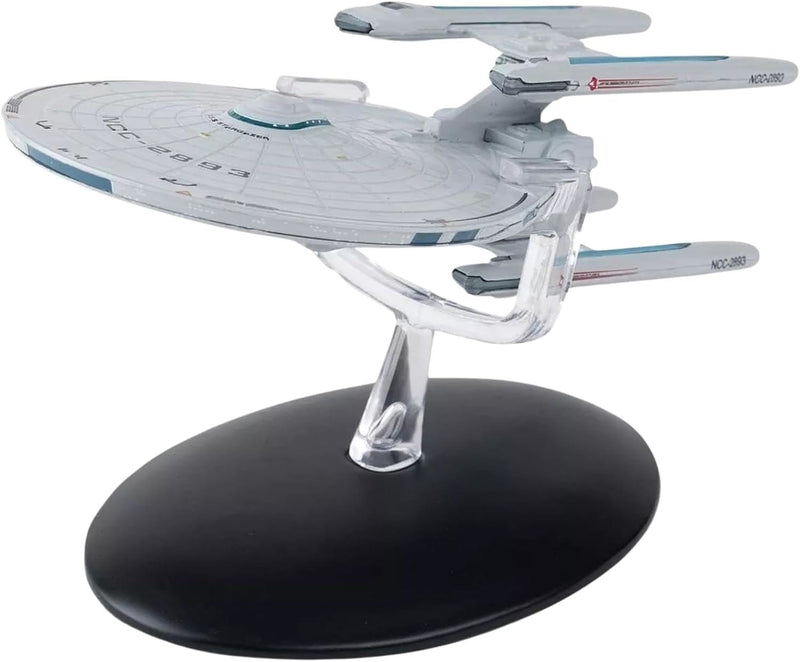 U.S.S. Stargazer NCC-2893 (Constellation-class) CMC Diecast Model Ship (Eaglemoss / Star Trek), side angle