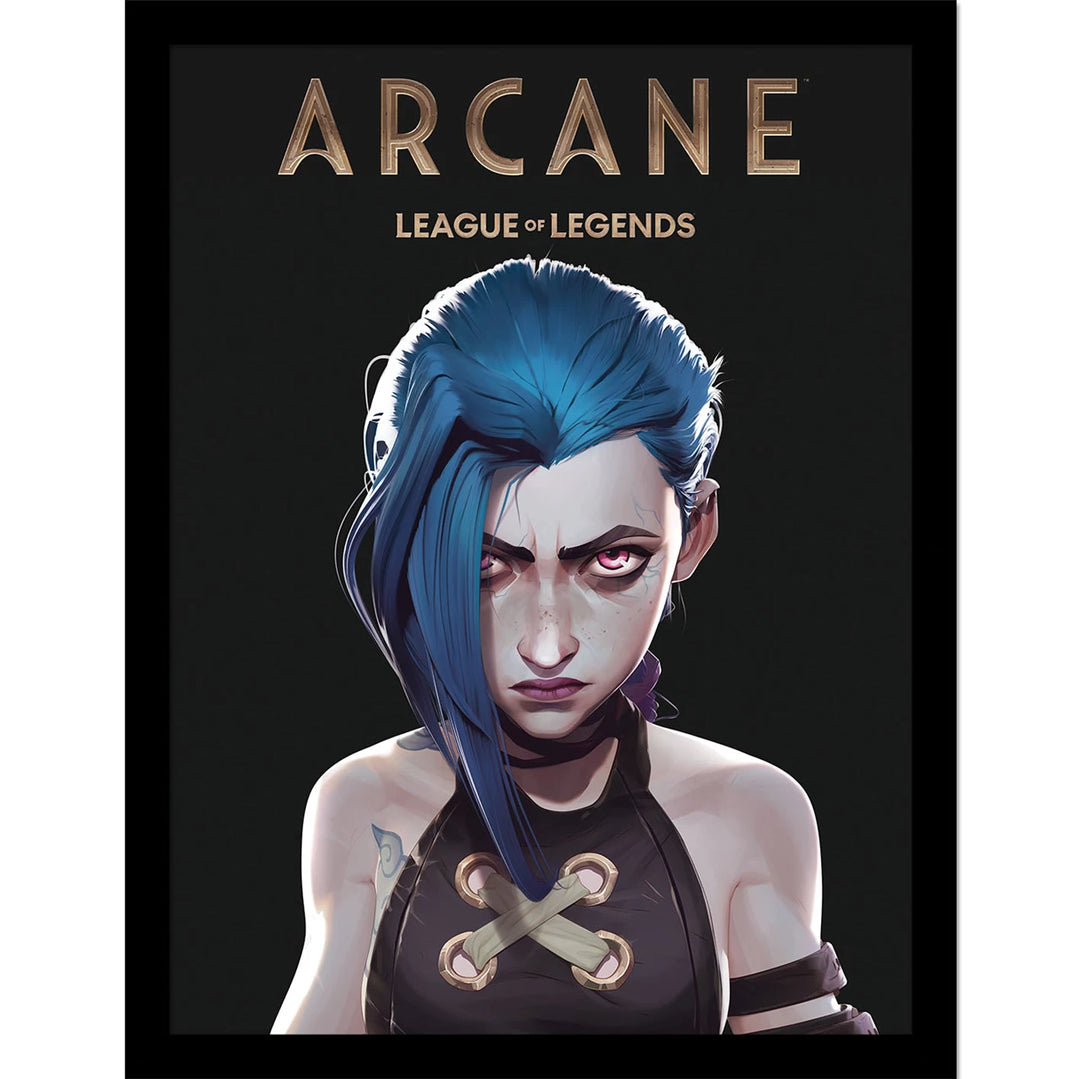 Jinx Arcane League of Legends Framed 30 x 40cm Collector Print