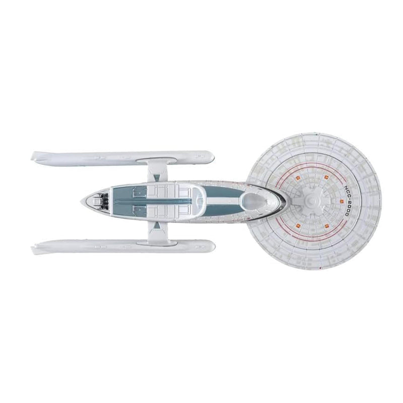 U.S.S. Excelsior NCC-2000 (Excelsior class) Model Diecast Ship (Eaglemoss / Star Trek), in display
