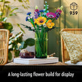 Lego Botanicals 10313 Wildflower Bouquet Set for Adults Ages 18 and Up, rear view