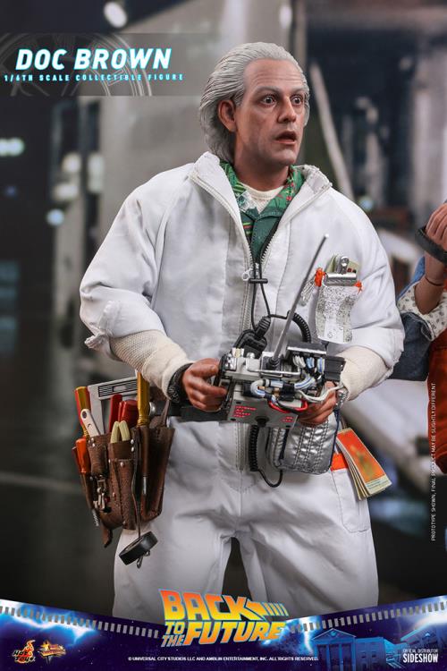 Hot Toys Back To The Future Doc Brown 1/6th Scale Movie Masterpiece Figure