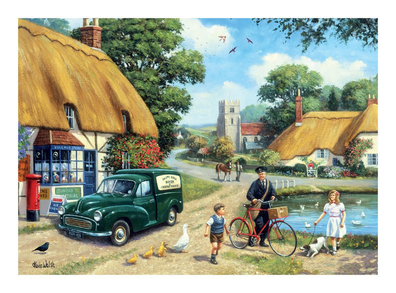 Nostalgia Collection: Village Postman 1000 Piece Jigsaw Puzzle - Image