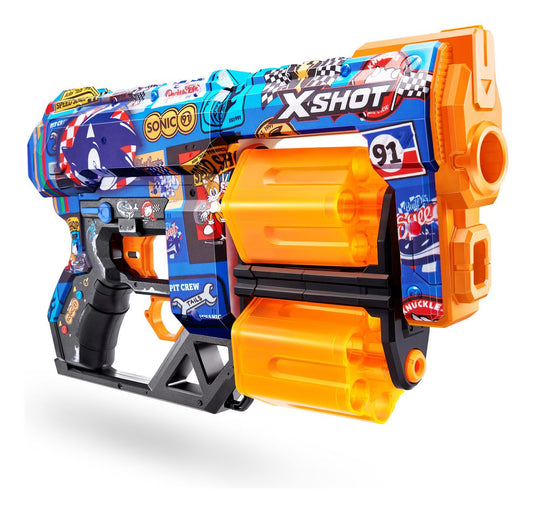 XSHOT Skins Dread Blaster - Mega Sonic Skin (12 Darts) - Image