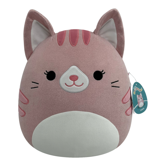 Squishmallows - 12in Med Plush - Laura Tab Cat