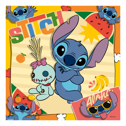 Disney Stitch 3x 49 Piece Jigsaw Puzzles