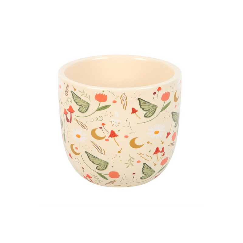 Fairy Folklore Print Plant Pot