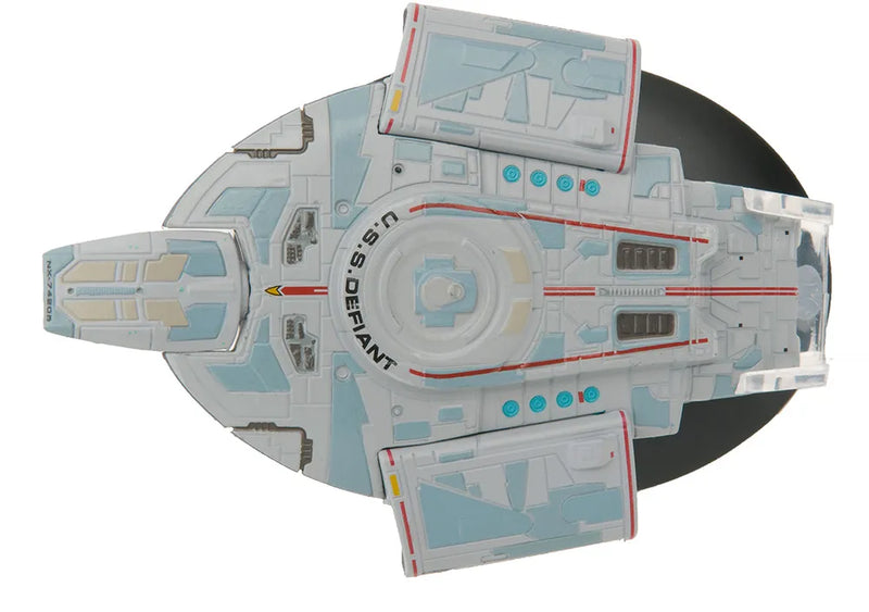 U.S.S. Defiant NX-74205 (Defiant-class) Diecast Model Ship (Eaglemoss / Star Trek), close-up detail
