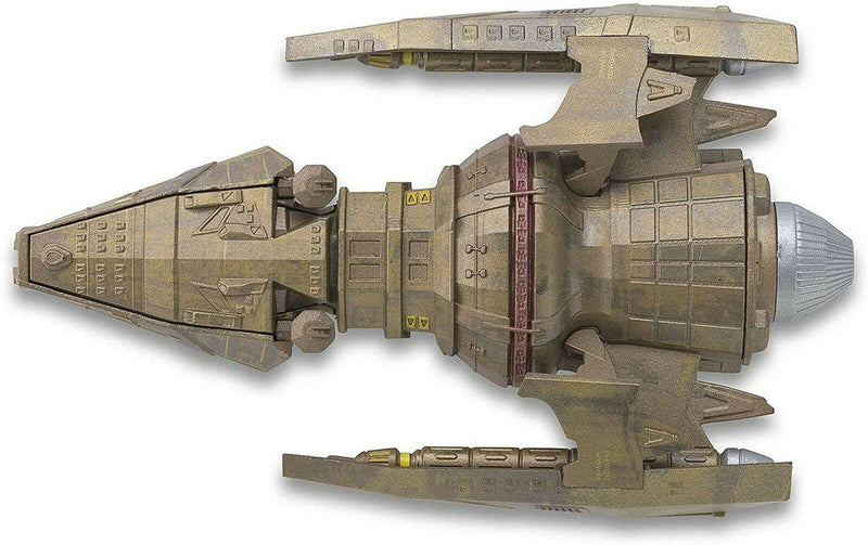 Hirogen Hunter Warship Die-Cast Model (Eaglemoss / Star Trek), in display