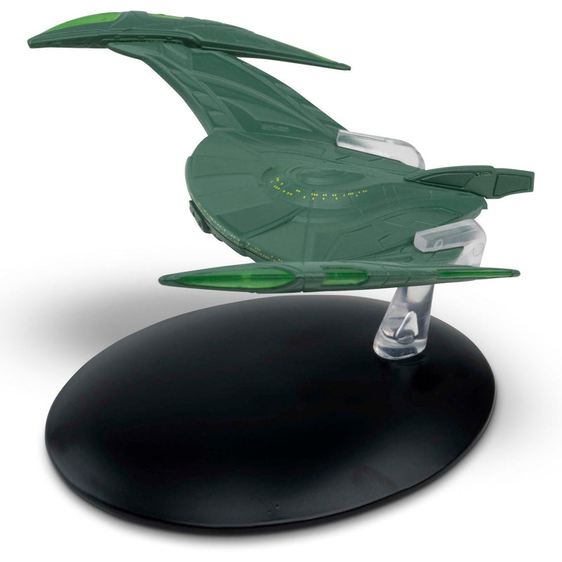 Romulan Bird-Of-Prey (2152) Starship Model Die Cast Ship (Eaglemoss / Star Trek), rear view