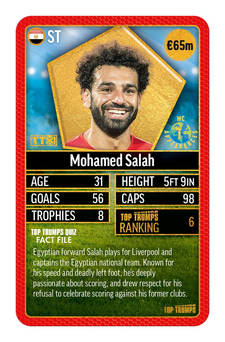 Top Trumps World Football Stars Top 200 - Pack 4 - Image