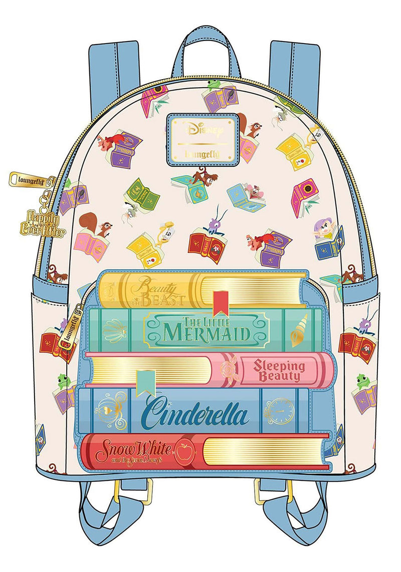 Loungefly - Disney Princess Books Classic Mini Backpack