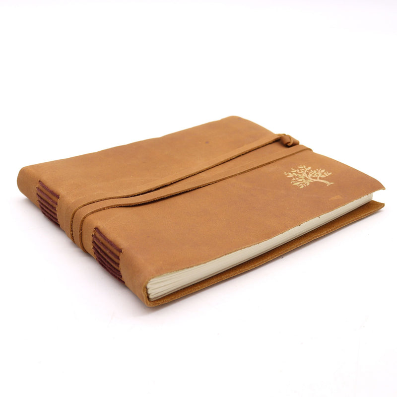 Leather Sketchbook Golden Tree - 144 pages -  18x23cm, alternate view