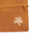 Leather Sketchbook Golden Tree - 144 pages -  18x23cm, close-up detail