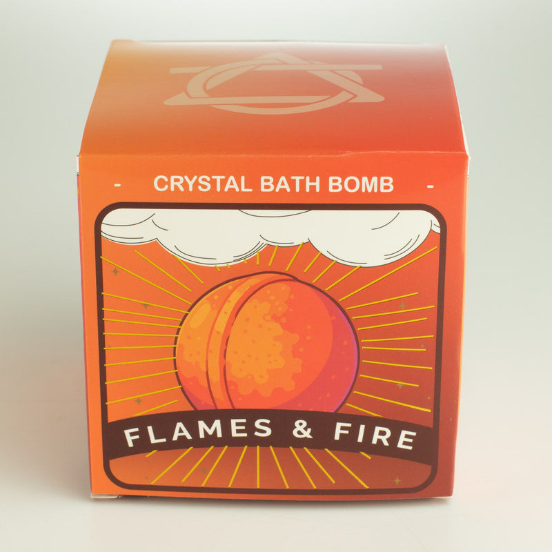 Elemental Crystal Bath Bomb - Fire, rear view