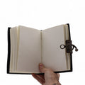 Leather Printed Notebook – Stop Doom Scrolling - 17.8x12.7 cm, packaging shot