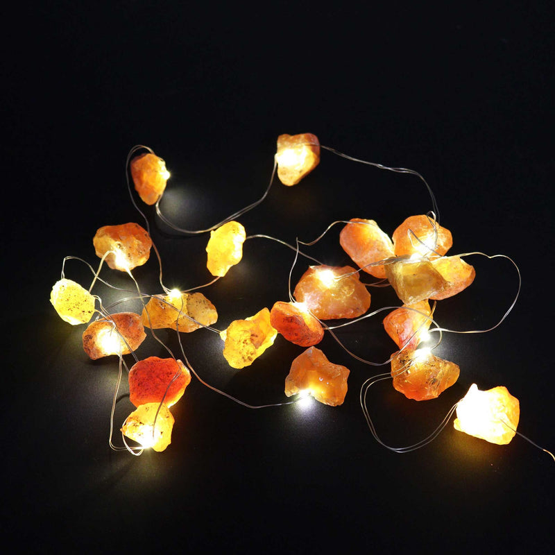 Gemstone Enchantment Lights - Orange Jade, side angle
