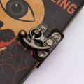 Leather Printed Notebook – Stop Doom Scrolling - 17.8x12.7 cm, side angle
